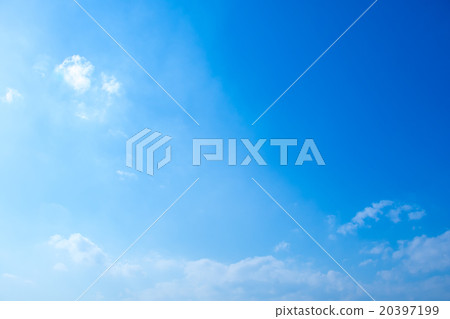 天空覆蓋藍天白色雲彩綜合性背景材料照片材料拷貝空間 20397199