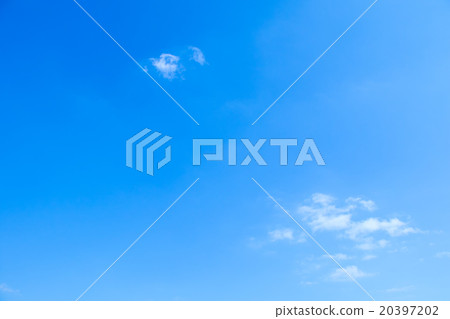 天空覆蓋藍天白色雲彩綜合性背景材料照片材料拷貝空間 20397202