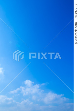 天空覆蓋藍天白色雲彩綜合性背景材料照片材料拷貝空間 20397207