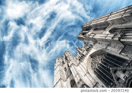 Beautiful Gothic cathedral from Bruxelles Beautiful Gothic cathedral from Bruxelles 20397240