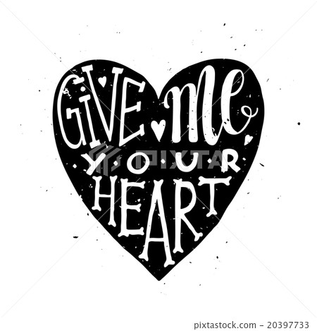 Romantic love poster with heart Romantic love poster with heart 20397733