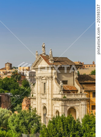 Aerial panoramic cityscape of Rome, Italy 20398337