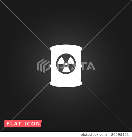 Container with radioactive waste vector icon Container with radioactive waste vector icon 20398501