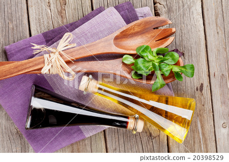 Corn salad leaves and condiments 20398529