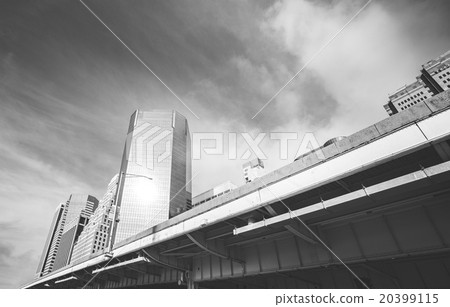 Manhattan road infrastructure and buildings. Manhattan road infrastructure and buildings. 20399115