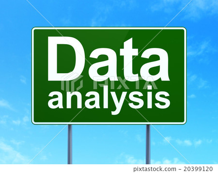 Data concept: Data Analysis on road sign Data concept: Data Analysis on road sign 20399120
