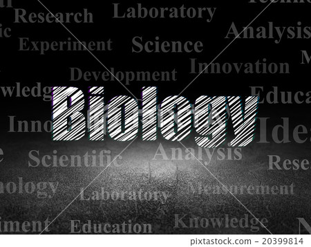 Science concept: Biology in grunge dark room Science concept: Biology in grunge dark room 20399814