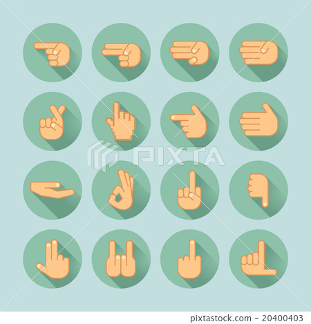 hand icon set hand icon set 20400403