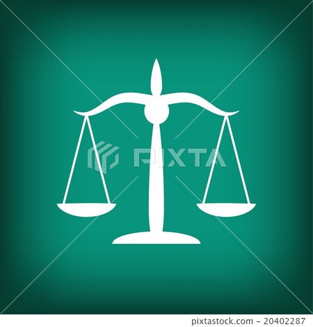 Pictograph of justice scales Pictograph of justice scales 20402287
