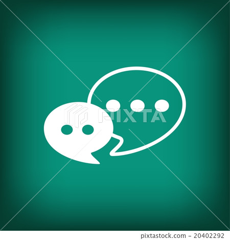 Pictograph of message or chat Pictograph of message or chat 20402292