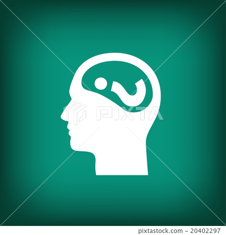 Pictograph of question mark and man 20402297