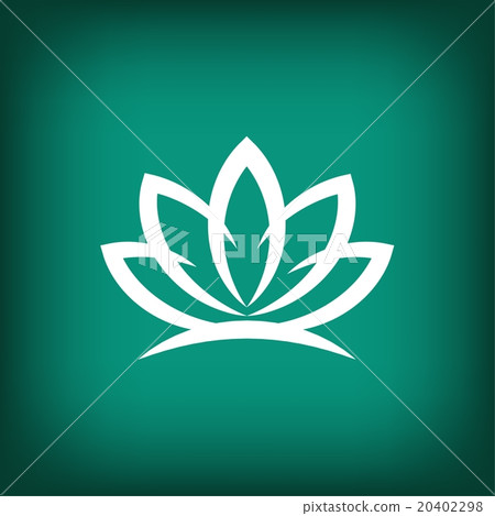 Pictograph of lotus Pictograph of lotus 20402298
