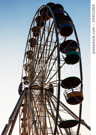 Detail And Silhouette of Ferris Wheel Detail And Silhouette of Ferris Wheel 20402868