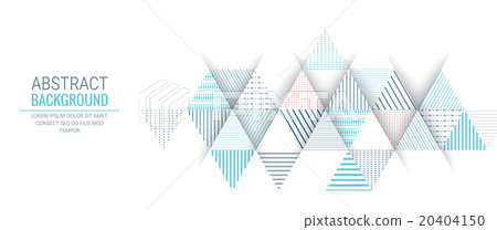 abstract blue triangle line pattern background - Stock Illustration ...