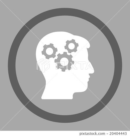 Brain Rounded Vector Icon - Stock Illustration [20404443] - PIXTA