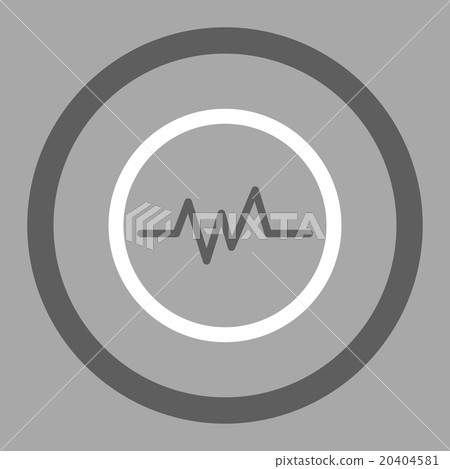 ECG Monitoring Rounded Vector Icon - Stock Illustration [20404581] - PIXTA