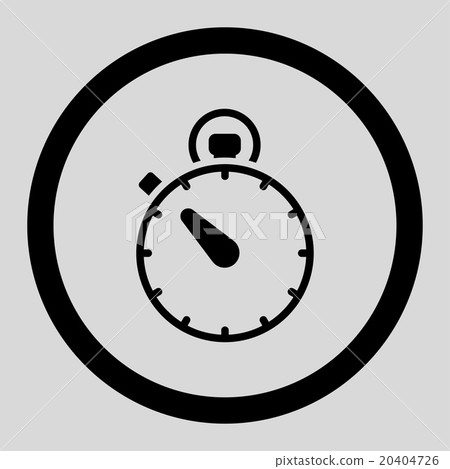 Stopwatch Circled Vector Icon - Stock Illustration [20404726] - PIXTA