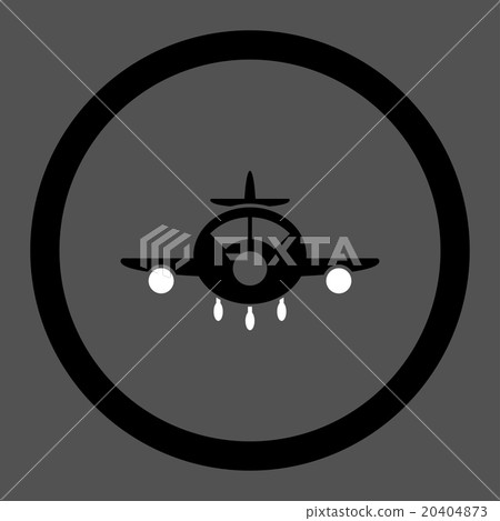 Aeroplane Circled Vector Icon Aeroplane Circled Vector Icon 20404873