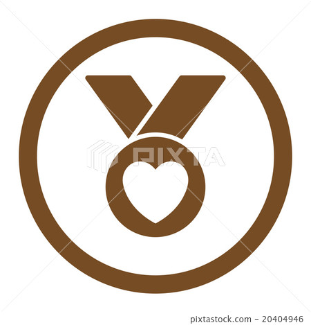Charity Medal Rounded Vector Icon Charity Medal Rounded Vector Icon 20404946