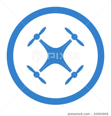 Copter Rounded Vector Icon Copter Rounded Vector Icon 20404948