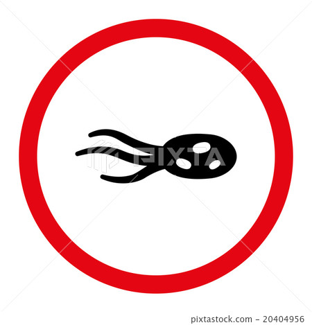 Intrude Infection Circled Vector Icon 20404956