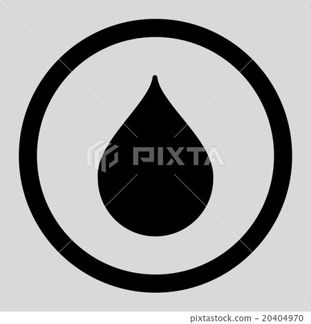 Drop Rounded Vector Icon Drop Rounded Vector Icon 20404970