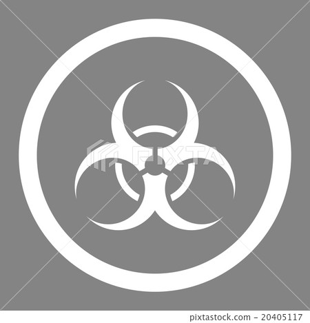 Biohazard Symbol Rounded Vector Icon Biohazard Symbol Rounded Vector Icon 20405117