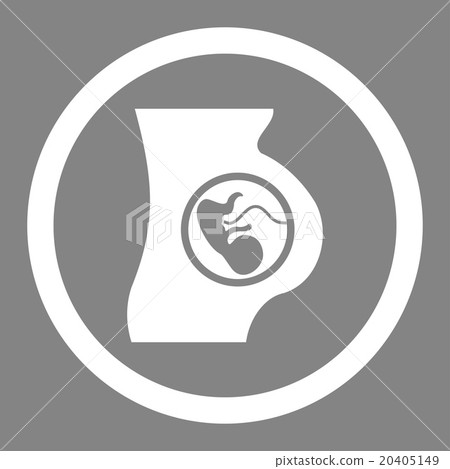 Pregnant Female Rounded Vector Icon Pregnant Female Rounded Vector Icon 20405149