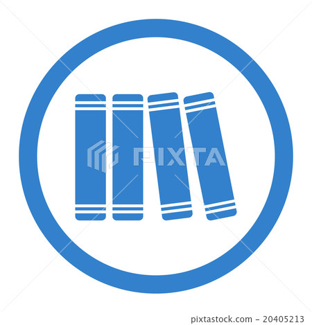 Library Books Circled Vector Icon Library Books Circled Vector Icon 20405213