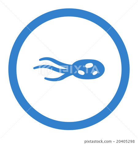 Intrude Bacteria Circled Vector Icon 20405298
