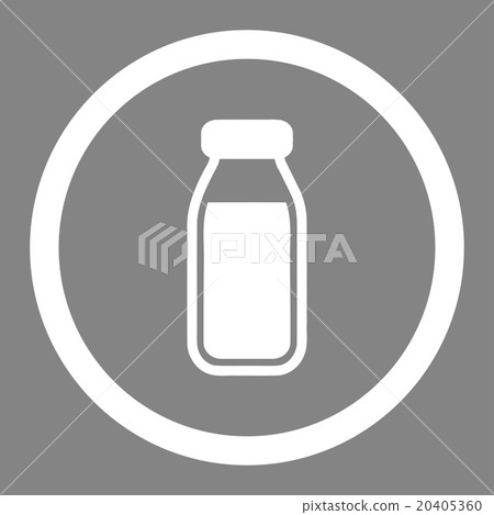 Full Bottle Circled Vector Icon Full Bottle Circled Vector Icon 20405360