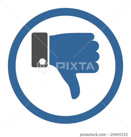 Thumb Down Circled Vector Icon Thumb Down Circled Vector Icon 20405552