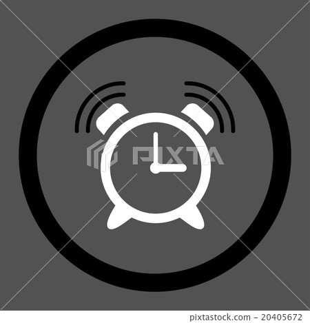 Siren Clock Ring Rounded Vector Icon Siren Clock Ring Rounded Vector Icon 20405672