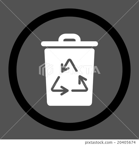 Dustbin Circled Vector Icon Dustbin Circled Vector Icon 20405674