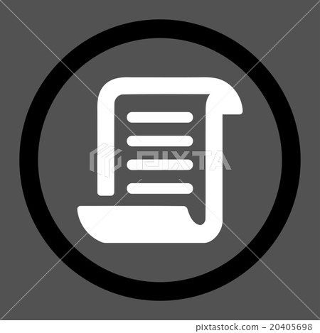 Paper Roll Rounded Vector Icon - Stock Illustration [20405698] - PIXTA
