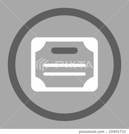 Certificate Circled Vector Icon Certificate Circled Vector Icon 20405732