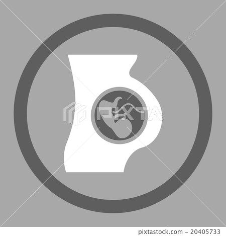 Pregnant Woman Circled Vector Icon Pregnant Woman Circled Vector Icon 20405733