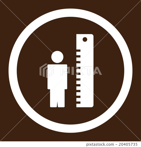 Height Meter Rounded Vector Icon Height Meter Rounded Vector Icon 20405735