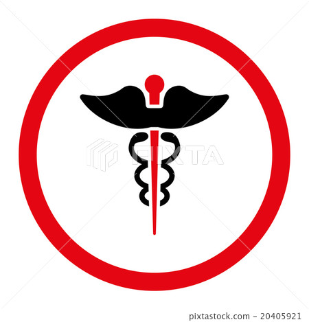 Caduceus Rounded Vector Icon 20405921