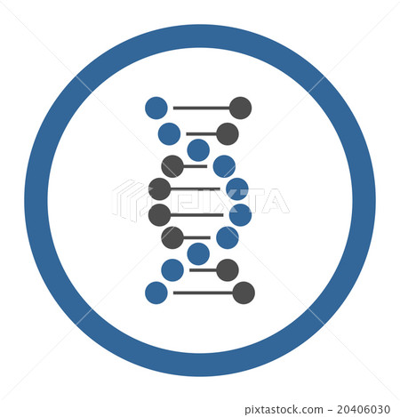DNA Spiral Circled Vector Icon DNA Spiral Circled Vector Icon 20406030