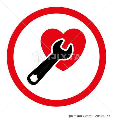 Heart Surgery Circled Vector Icon Heart Surgery Circled Vector Icon 20406033