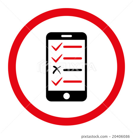 Mobile Test Circled Vector Icon Mobile Test Circled Vector Icon 20406086