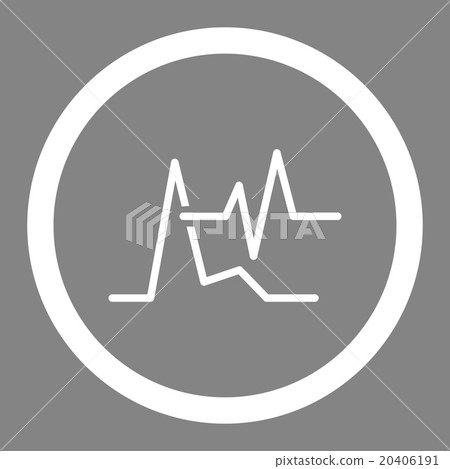 ECG Rounded Vector Icon-插圖素材 [20406191] - PIXTA圖庫