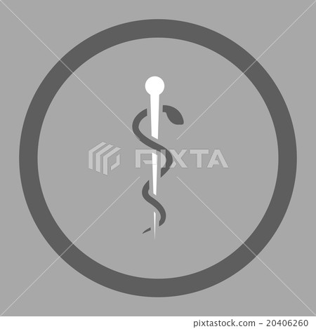 Medical Needle Rounded Vector Icon 20406260