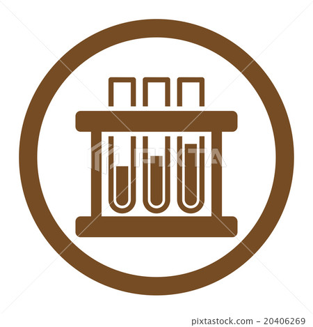 Test Tubes Rounded Vector Icon Test Tubes Rounded Vector Icon 20406269