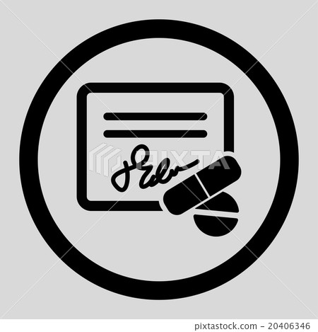 Receipt Circled Vector Icon 20406346