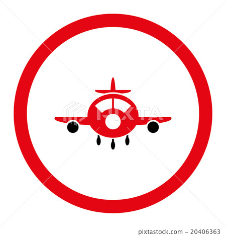 Aircraft Rounded Vector Icon 20406363
