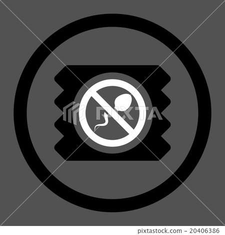 Spermicide Rubber Circled Vector Icon 20406386
