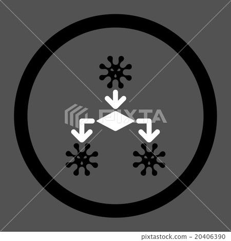 Virus Replication Circled Vector Icon Virus Replication Circled Vector Icon 20406390