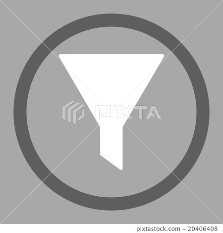 Filter Circled Vector Icon Filter Circled Vector Icon 20406408